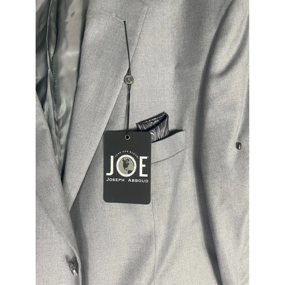 Joseph Abboud Joe Mens Light Gray Sport Coat Blazer NWT Two Button Jacket S 46